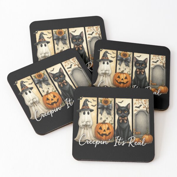 Item preview, Halloween Ghost Pumpkin Spider Cat Gravestone Design designed and sold by Gallory Hive.