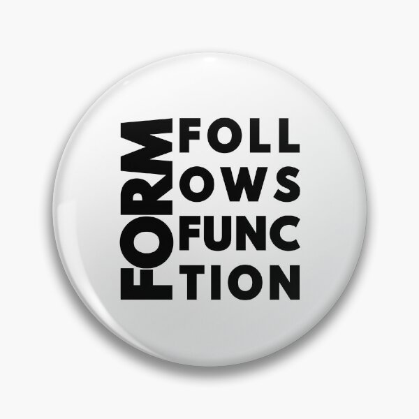 Item preview, Form Follows Function - Modernist Architecture & Design Typography designed and sold by MerchPOW.