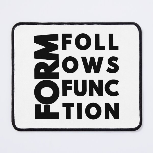 Item preview, Form Follows Function - Modernist Architecture & Design Typography designed and sold by MerchPOW.
