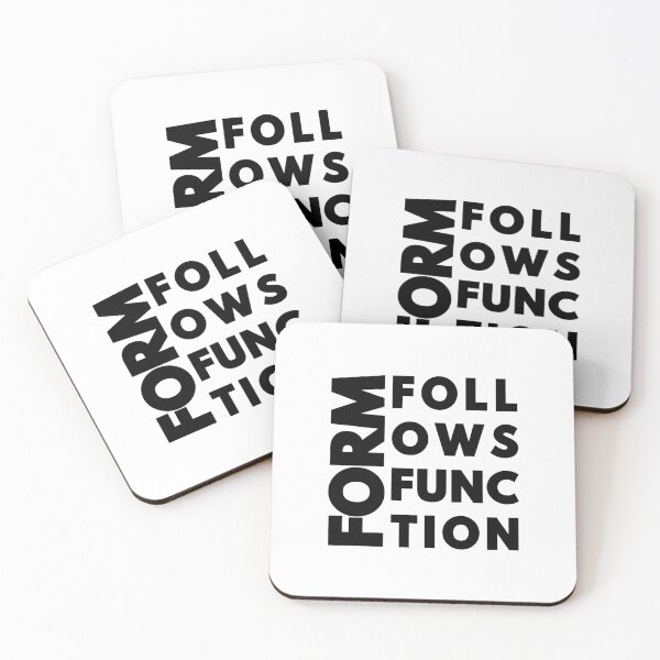 Item preview, Form Follows Function - Modernist Architecture & Design Typography designed and sold by MerchPOW.
