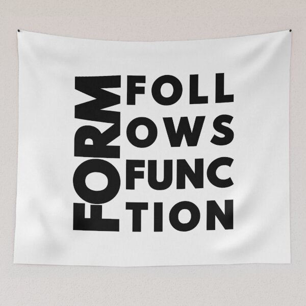 Item preview, Form Follows Function - Modernist Architecture & Design Typography designed and sold by MerchPOW.