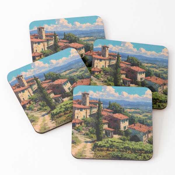Item preview, Picturesque Tuscan Countryside Village designed and sold by daila70.
