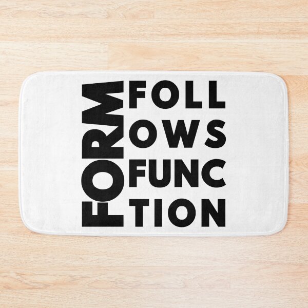 Item preview, Form Follows Function - Modernist Architecture & Design Typography designed and sold by MerchPOW.