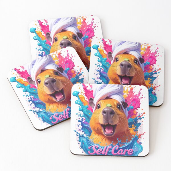 Item preview, Self Care Cute Capybara Bath Towel Figure designed and sold by icemanphotos.