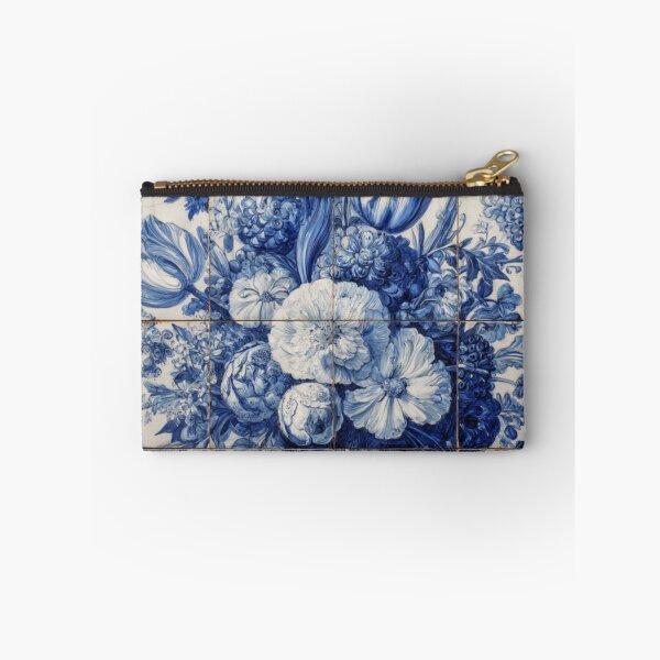 Item preview, Dutch Delft Porcelain Flower Bouquet 17th Century Pattern designed and sold by GrinGalore.
