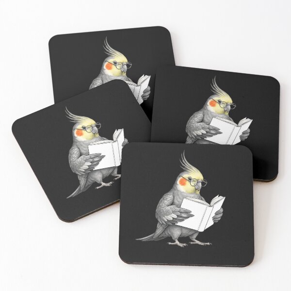 Item preview, Funny Cockatiel Parrots Reading Book Bird Lover designed and sold by TerryConnells.