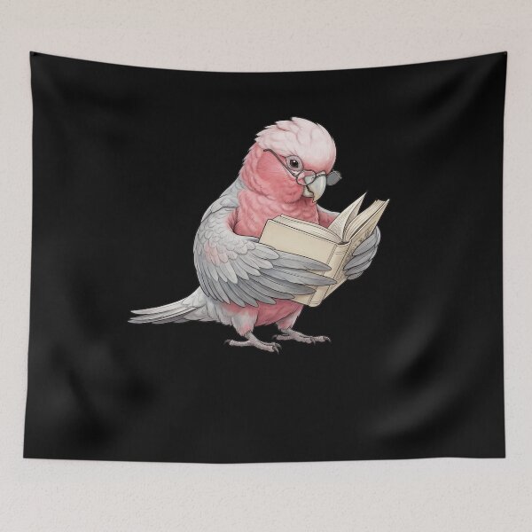 Item preview, Funny Cockatoo Galah Parrots Reading Book Bird Lover designed and sold by TerryConnells.