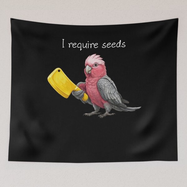 Item preview, Funny Cockatoo Galah Parrot Require Seeds Bird Lover designed and sold by TerryConnells.