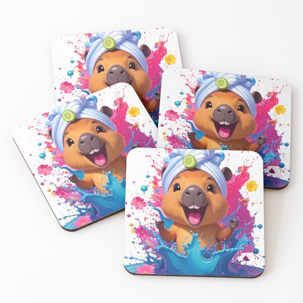 Item preview, Self Care Wellness Capybara Bath Towel Figure designed and sold by icemanphotos.