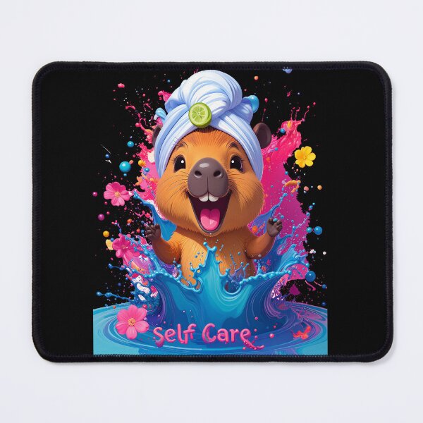 Item preview, Self Care Wellness Capybara Bath Towel Figure designed and sold by icemanphotos.