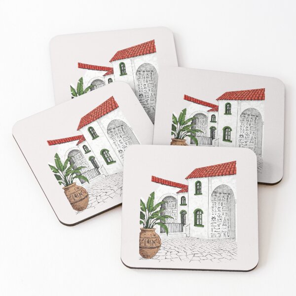 Item preview, Ancient Echoes in Modern Walls - Hieroglyphic Architecture designed and sold by VauxelleArt.