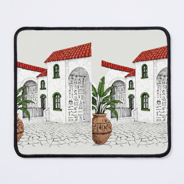 Item preview, Ancient Echoes in Modern Walls - Hieroglyphic Architecture designed and sold by VauxelleArt.