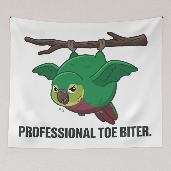 Item preview, Professional Toe Biter Funny Green Cheeked Conure designed and sold by Petzzz.