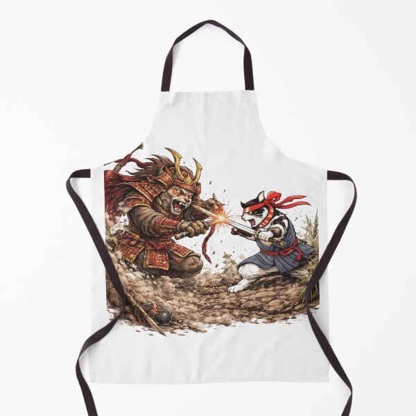 Item preview, Samurai Monkey VS Samurai Cat designed and sold by sevenvisuals.
