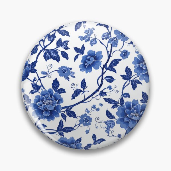 Item preview, Royal Delft Blue Flowers Portuguese Inspired Pattern designed and sold by GrinGalore.