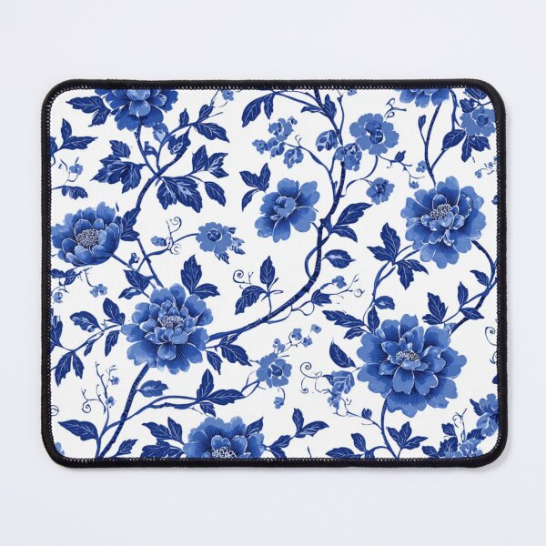 Item preview, Royal Delft Blue Flowers Portuguese Inspired Pattern designed and sold by GrinGalore.