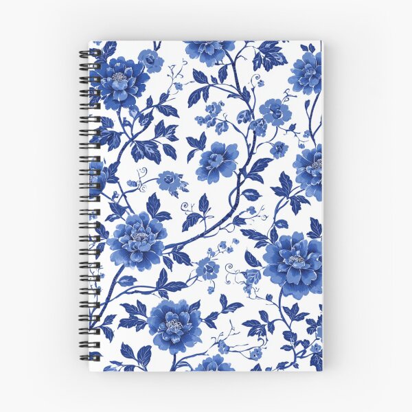 Item preview, Royal Delft Blue Flowers Portuguese Inspired Pattern designed and sold by GrinGalore.