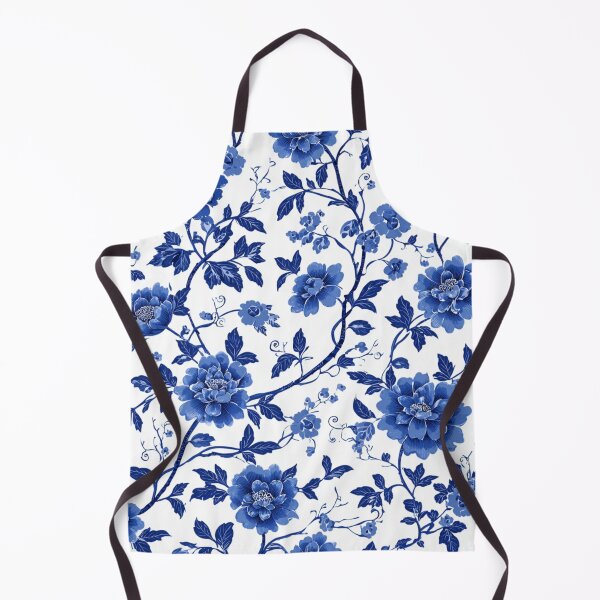 Item preview, Royal Delft Blue Flowers Portuguese Inspired Pattern designed and sold by GrinGalore.
