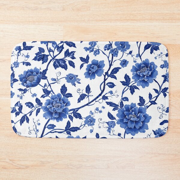 Item preview, Royal Delft Blue Flowers Portuguese Inspired Pattern designed and sold by GrinGalore.