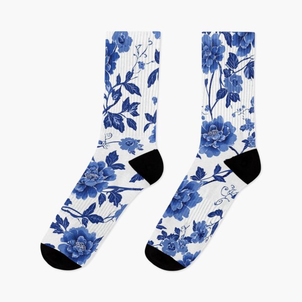 Item preview, Royal Delft Blue Flowers Portuguese Inspired Pattern designed and sold by GrinGalore.
