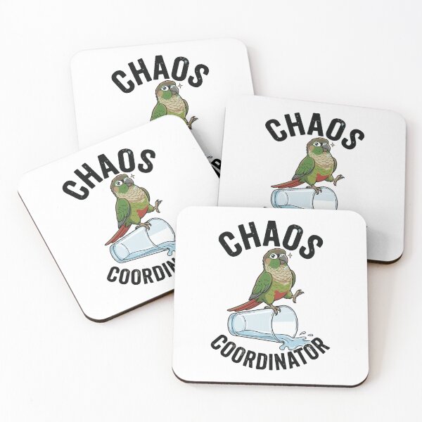 Item preview, Chaos Coordinator Funny Green Cheeked Conure designed and sold by Petzzz.