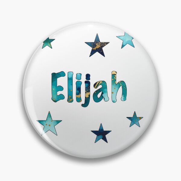 Item preview, Watercolor Name Elijah with Stars designed and sold by katifinell.