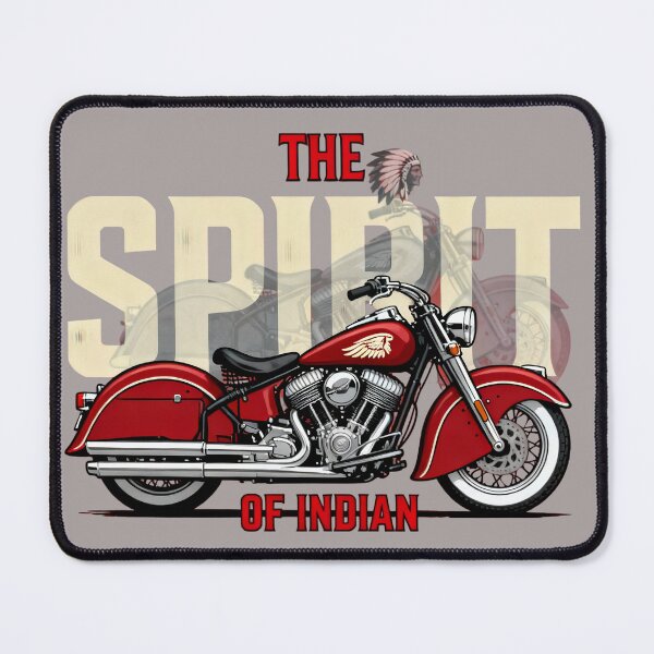 Item preview, The Spirit of Indian Motorcycle – Vintage Classic Bike Design designed and sold by Maximilianos.