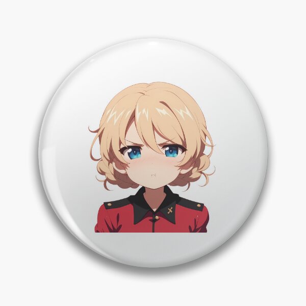 Item preview, Darjeeling Girls Und Panzer Chibi Angry Pout designed and sold by 108Recordings.