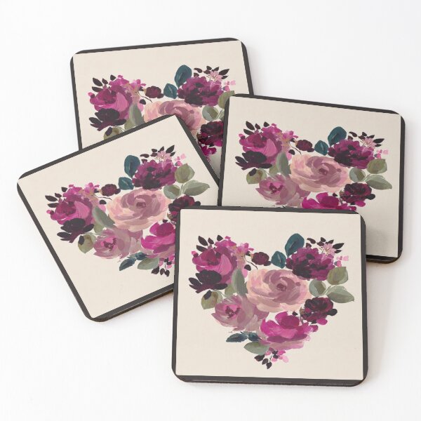 Item preview, Beautiful Romantic Pink Flower Heart Artwork  designed and sold by NivyasArtistry.