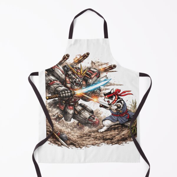 Item preview, Mech Robot VS Samurai Cat designed and sold by sevenvisuals.