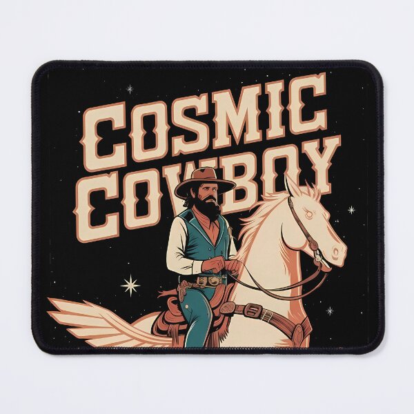 Item preview, Galactic Rider with a Beard - Cosmic Cowboy designed and sold by Art-Arcade6.