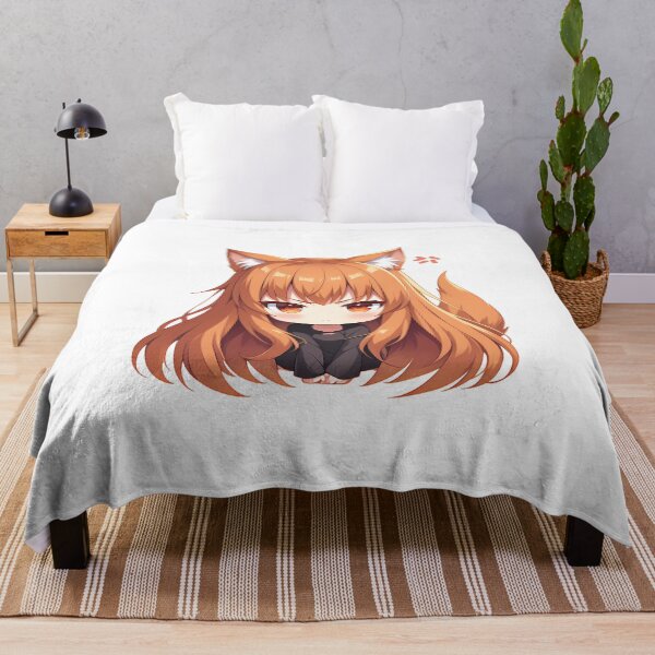 Item preview, Holo Spice And Wolf Chibi Angry Wolf Girl designed and sold by 108Recordings.
