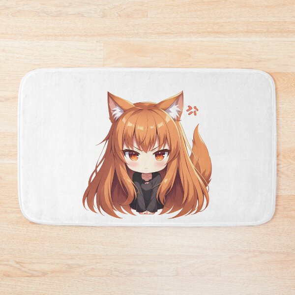 Item preview, Holo Spice And Wolf Chibi Angry Wolf Girl designed and sold by 108Recordings.