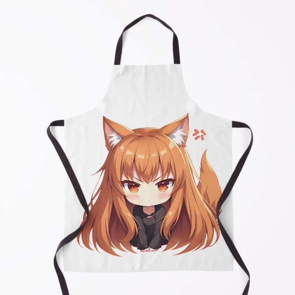 Item preview, Holo Spice And Wolf Chibi Angry Wolf Girl designed and sold by 108Recordings.