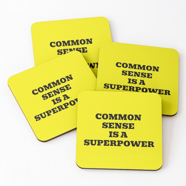 Item preview, Common Sense Is a Superpower Funny Wisdom Quote designed and sold by WakeNBake-Tees.