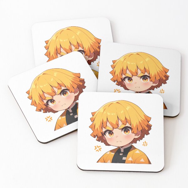 Item preview, Zenitsu Agatsuma Demon Slayer Chibi Angry Grumpy Spark designed and sold by 108Recordings.