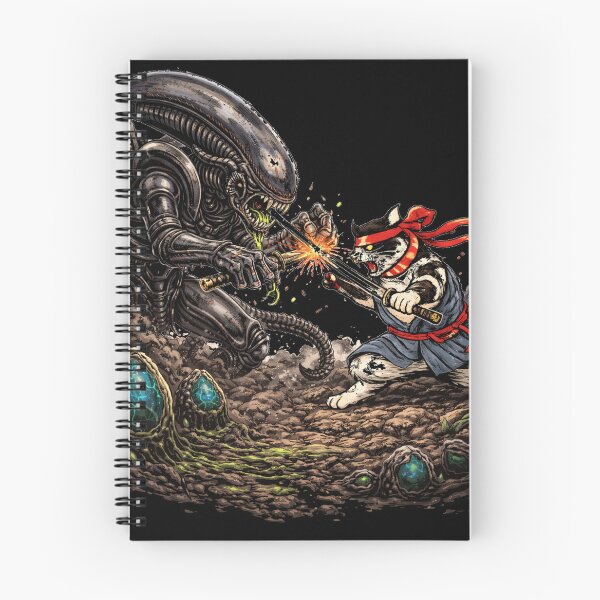 Item preview, Alien vs. Samurai Cat designed and sold by sevenvisuals.