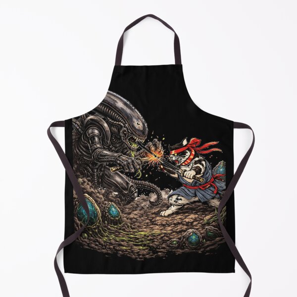 Item preview, Alien vs. Samurai Cat designed and sold by sevenvisuals.