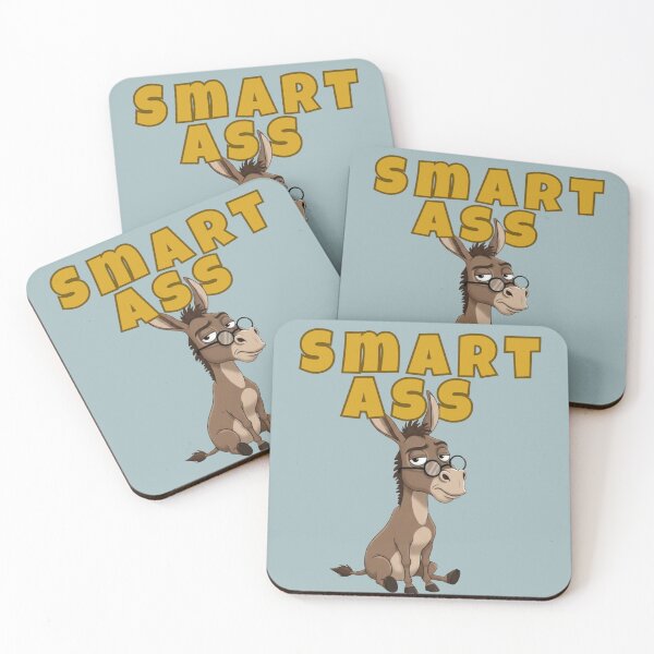 Item preview, Smart Ass: Funny Intellectual Donkey Pun Art designed and sold by CloudyCatArt.