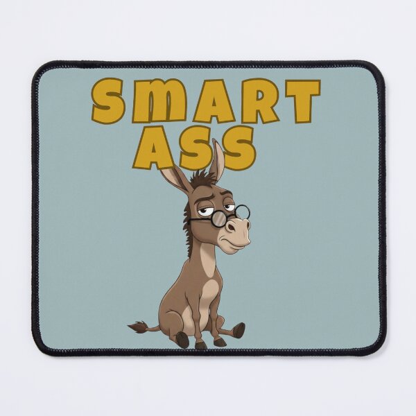 Item preview, Smart Ass: Funny Intellectual Donkey Pun Art designed and sold by CloudyCatArt.