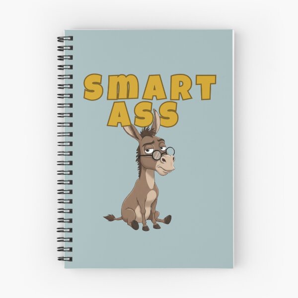 Item preview, Smart Ass: Funny Intellectual Donkey Pun Art designed and sold by CloudyCatArt.