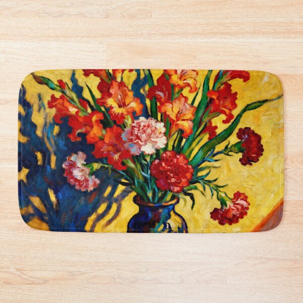 Item preview, Gladioli and Carnations After Van Gogh designed and sold by Vicky Brago-Mitchell®.