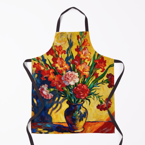 Item preview, Gladioli and Carnations After Van Gogh designed and sold by Vicky Brago-Mitchell®.