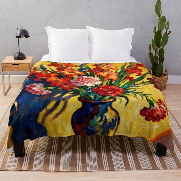 Item preview, Gladioli and Carnations After Van Gogh designed and sold by Vicky Brago-Mitchell®.