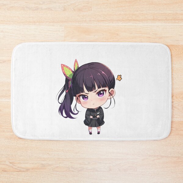 Item preview, Kanao Tsuyuri Demon Slayer Chibi Angry Butterfly Bow designed and sold by 108Recordings.