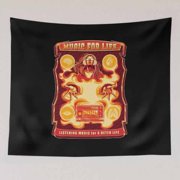 Item preview, Music for life and better life designed and sold by neonabdrawn.