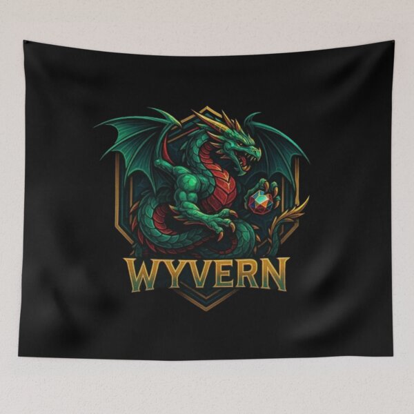 Item preview, Wyvern Dragons – Mythical Two‑Legged Dragon Creatures | European Heraldry, Fantasy Beast, Winged Serpent & Legendary Monster designed and sold by Typologystudios.