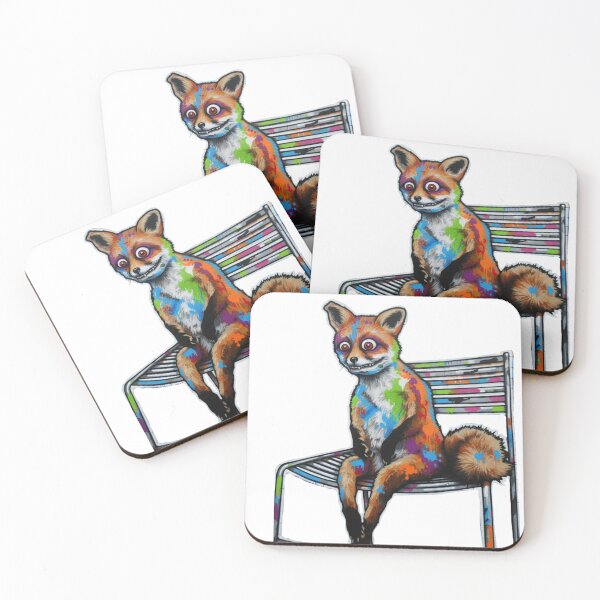 Item preview, Vibrant Urban Fox: A Graffiti Masterpiece designed and sold by MessyButQualified.