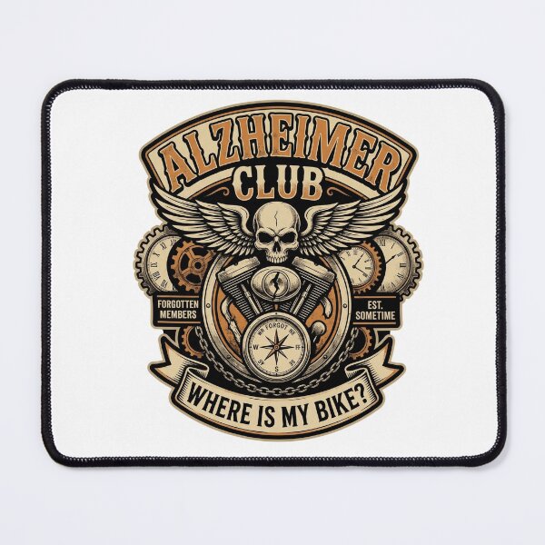 Item preview, Alzheimer Motor Club Patch | Funny Memory designed and sold by BassLineDesign.