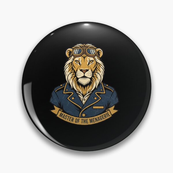 Item preview, Master of the Menagerie Vintage Lion Aviator Zookeeper designed and sold by BlissHalo.